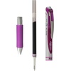 image:imagePentel EnerGel XM Retractable Pink Barrel Supporting Breast Cancer Now 07mm tip Black Ink Pack of 12 pensViolet