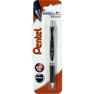 image:imagePentel EnerGel XM Retractable Pink Barrel Supporting Breast Cancer Now 07mm tip Black Ink Pack of 12 pensBlack