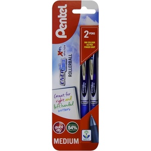 image:imagePentel EnerGel XM Retractable Pink Barrel Supporting Breast Cancer Now 07mm tip Black Ink Pack of 12 pensBlue