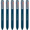 image:imagePentel iZee 4 Colour Ballpoint Pen Work Pens Deep Blue Barrel Multi Ink  Black Blue Red amp Green Ink Pack of 6