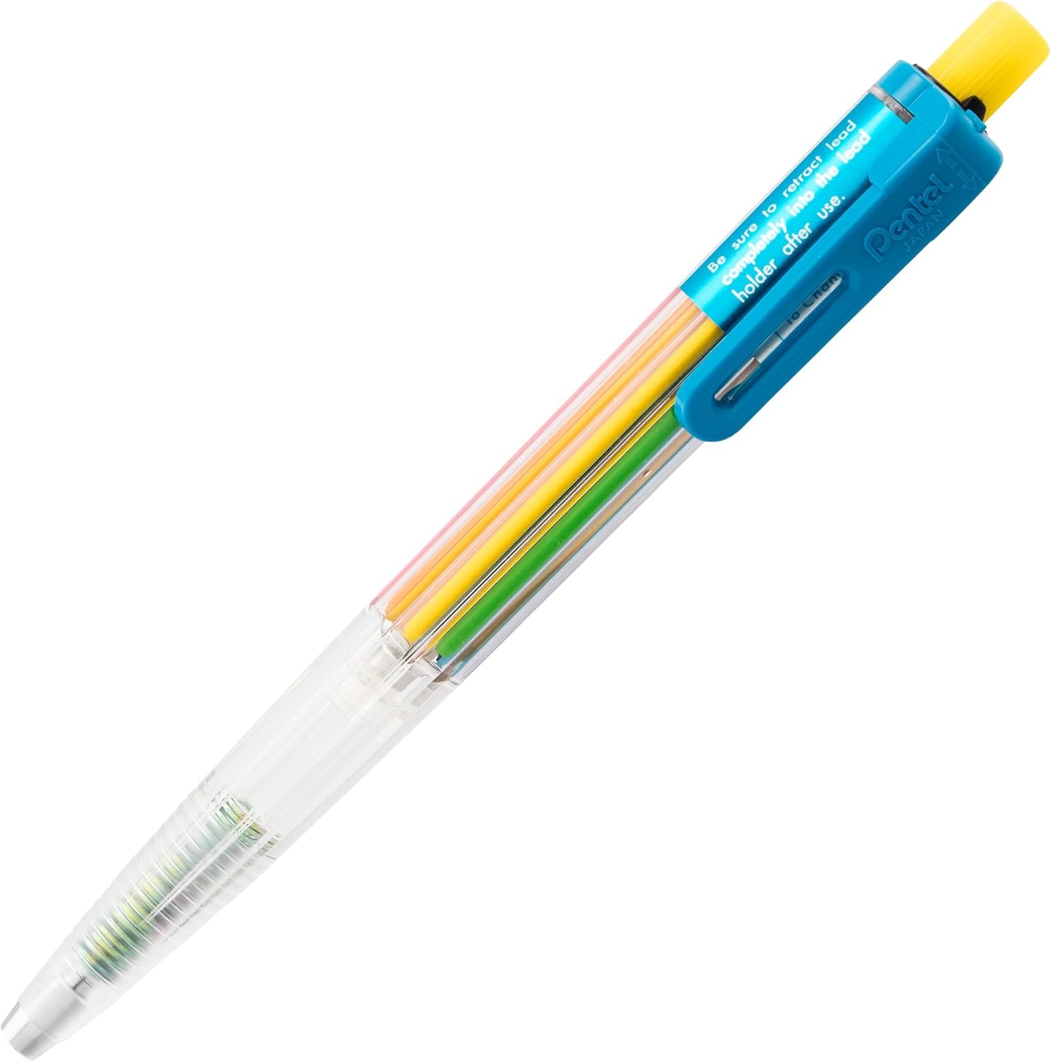 image:imagePentel 8 Color Automatic Pencil Box Set Assorted Accent Clip Colors 8 Color Lead Refills and Sharpener PH158ST