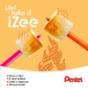 image:imagePentel BX457 Izee Cap Ballpoint Pen 07mm Purple Pack of 12red